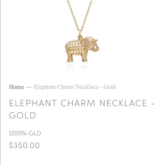 Anna Beck 18k Elephant Pendant Necklace - Picture 5 of 6